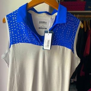 Cutter and Buck Annika sleeveless golf shirt. Women’s L. new.